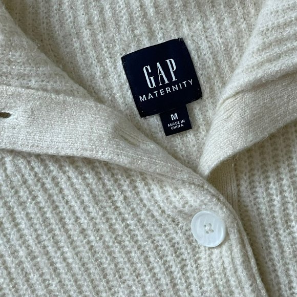 GAP Maternity Sweater Pullover Chino Beige Soft Knit Size M - Picture 5 of 7
